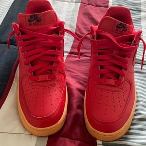 Nike AF1 By You Red Custom